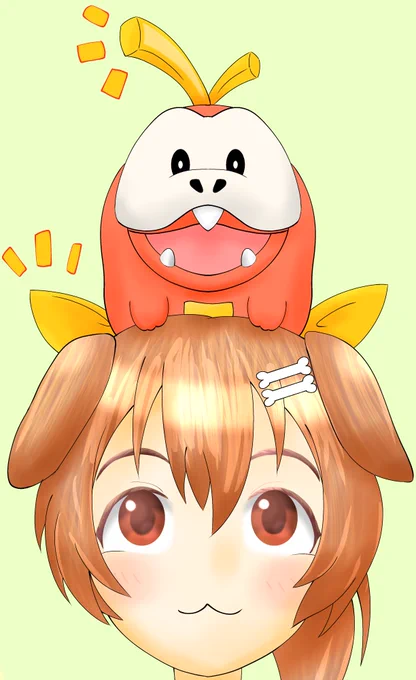 ごうだとおそろい!!!!#できたてころね#生神もんざえもん 