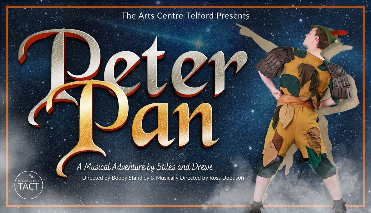 🎵 <a href="/TheArtsCentreTe/">TheArtsCentreTelford</a> presents Peter Pan on Sat 28 - Sun 29 Jan 2023 - take-off on a magical trip to Never Land, where you never grow old.  A spectacular musical adventure following the Darling family's adventure to Peter Pan's island. 🎫 Get tickets orlo.uk/ySKRv