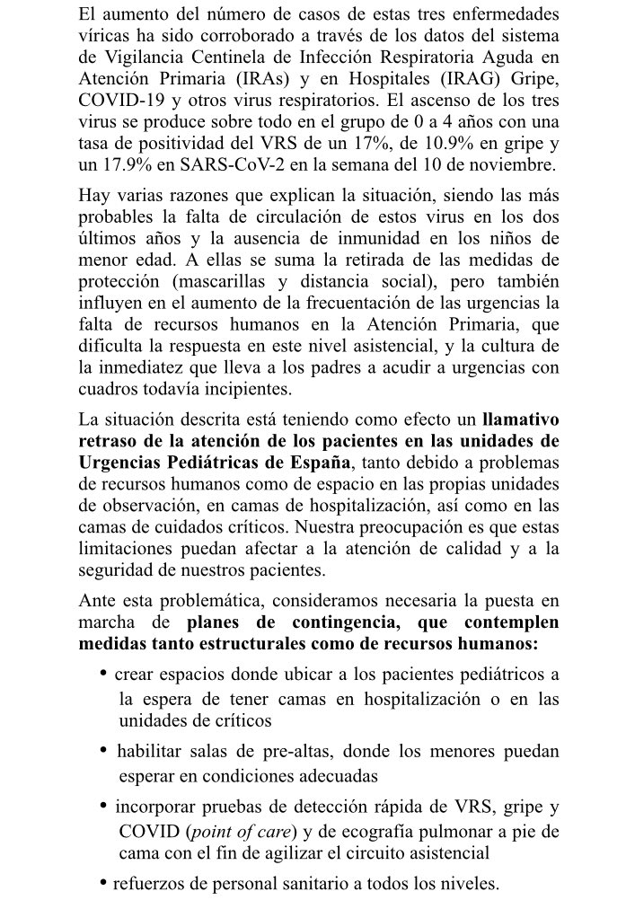 TSEUP's tweet photo. ❗️Comunicado de la SEUP ante el incremento del volumen asistencial en las urgencias pediátricas:
 
👉 Algunas unidades de Urgencias atienden hasta un 40% más de casos que antes de la pandemia.

👉 Son necesarios planes de contingencia para paliar los retrasos en la asistencia. https://t.co/pTBvmNQf6V
