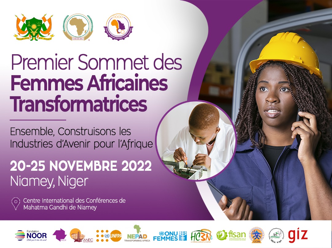 Le Niger accueille le premier Sommet des Femmes africaines transformatrices qui se déroulera du 20 au 25 Novembre 2022. Soyez les bienvenus au NIGER !
#1Week2MeetAfrica 
#Consommonslocal 
#Consommonsnigérien
#FemmesTransformatrices