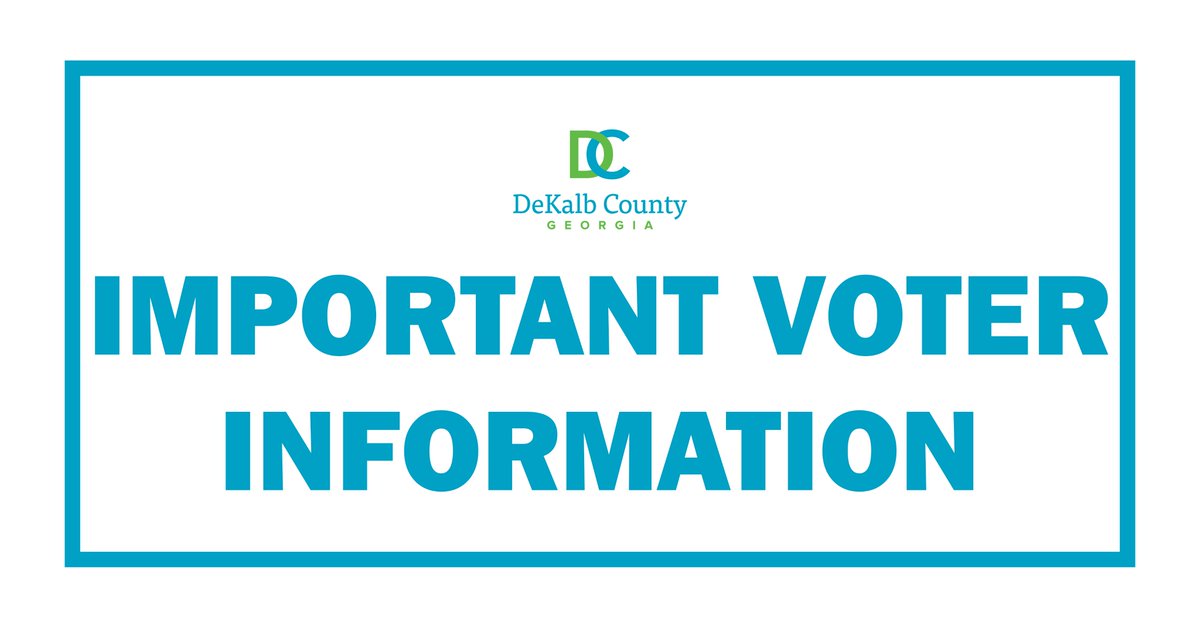 RUNOFF INFO: voters in DeKalb can now vote on Saturday, 11/26 following an order from Fulton County Superior Court. For a full list of advance voting dates, times, and locations, visit dekalbvotes.com.