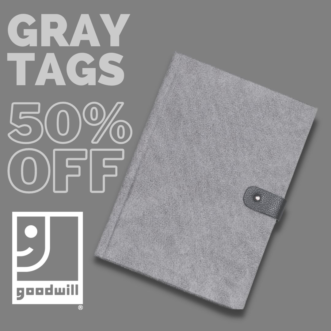 It's time for some thrifting and savings with our Color of the Week special! 🎉 Shop PINK and GRAY tags all week long and save 50% off the ticket price.