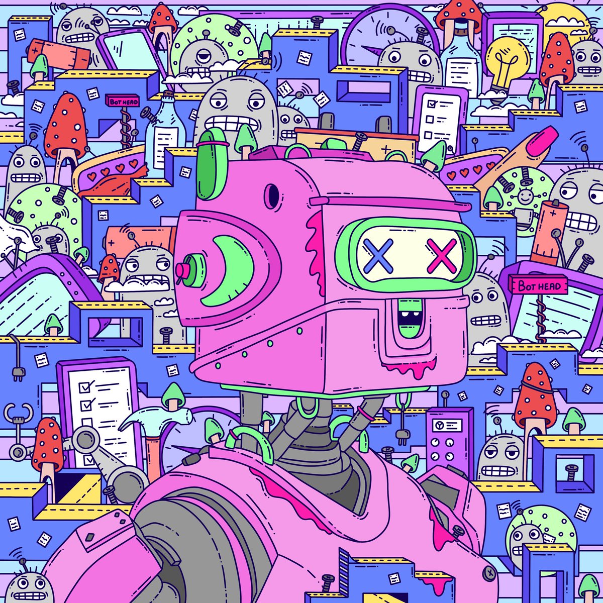 I’ve wanted a <a href="/AleciaTV1/">cosmic</a> piece for so long. 

Collected my first piece on <a href="/exchgART/">Exchange Art</a> secondary. 

Extra cool cause it’s a <a href="/Bot_Head_NFT/">Bot Head</a> collab.