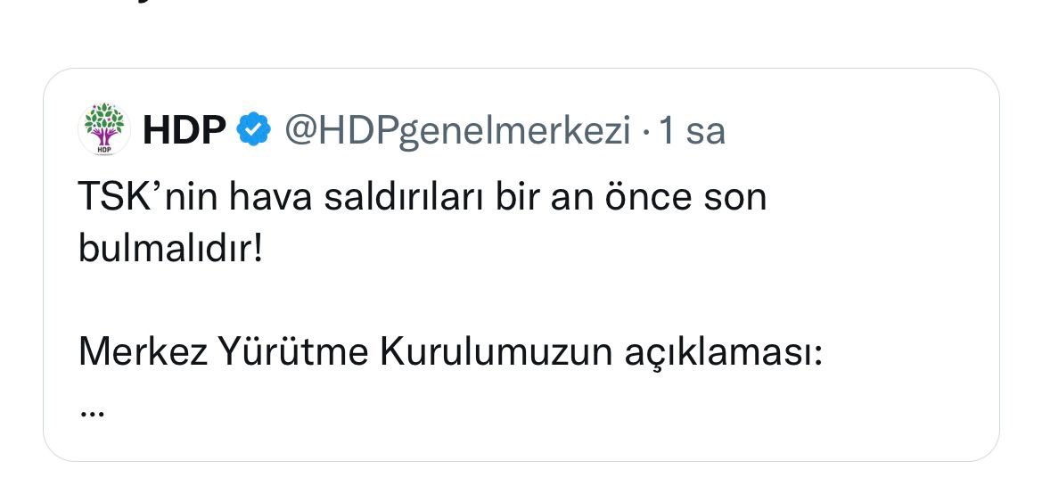 Mehmetçiğimiz PKK'yı bombalıyor, ses HDP'den geliyor!

Terörü desteklediğinizin en somut kanıtı budur, istiklal ve istikbalimizi tehdit eden hiçbir ihanet odağına fırsat verilemez. Bunu da aklınıza kazıyın!