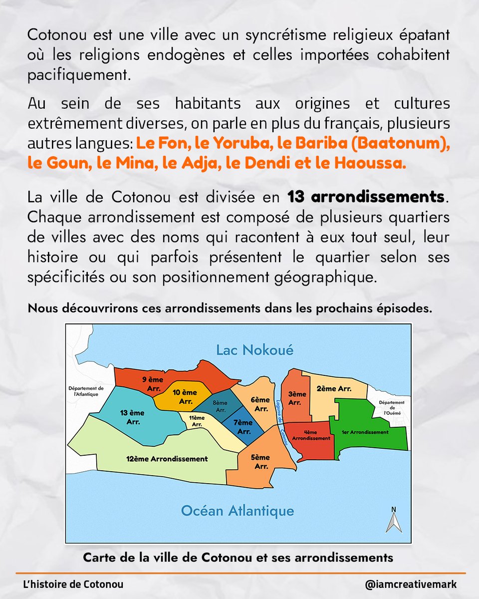 YannMervyn's tweet photo. 2/2 L'histoire de la Ville de Cotonou
Partagez la publication pour faire connaître cette histoire oubliée aux dignes fils du pays. Les prochains épisodes porteront sur les différents arrondissements de la ville et les quartiers, dont les noms regorgent d'histoire. https://t.co/kPCYQX15uF