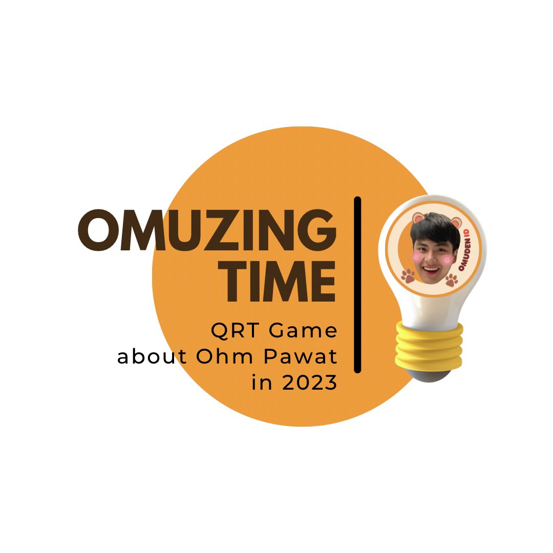 omudenID's tweet photo. Waktunyaa #omuzingtime 🥳
Bertepatan dengan H-2 GMMTV 2023, Omumin mau ngajak main games QRT nih.
Di games ini ada beberapa pertanyaan seputar acara GMMTV 2023 dan project @ohmpawatt di tahun depan. Kalian bisa jawab pertanyaannya di QRT yaa! 😆
#ยิ้ม5พันของโอมภวัต #ohmpawat https://t.co/77bjNh4LV3
