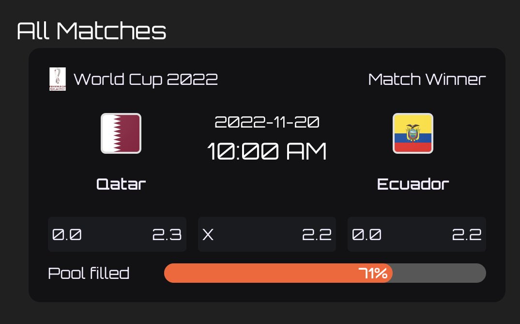 Only 2 hours until the first game of #WorlCup2022 Stake your #S2K to win the prediction. The huge festival is here, join the journey with us and make a good lucky fortune! Win on 👇 2k75.io #qatar #Ecuador