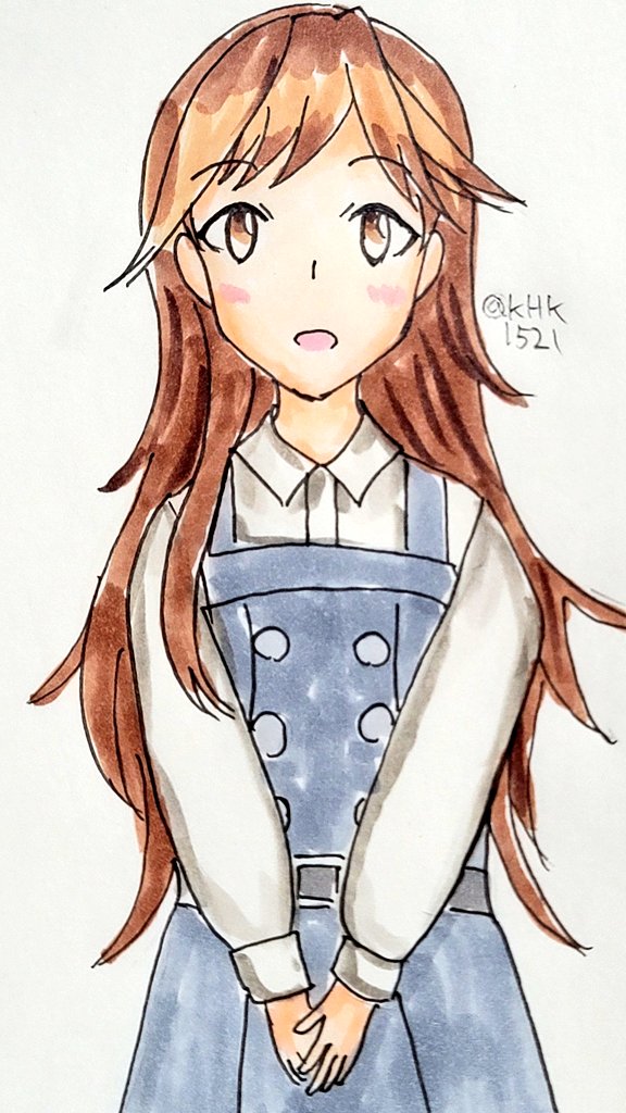 艦これ「荒潮ちゃん#艦これ版深夜の真剣お絵描き60分一本勝負#艦これ版真剣お絵描き60分」|KHK1521のイラスト