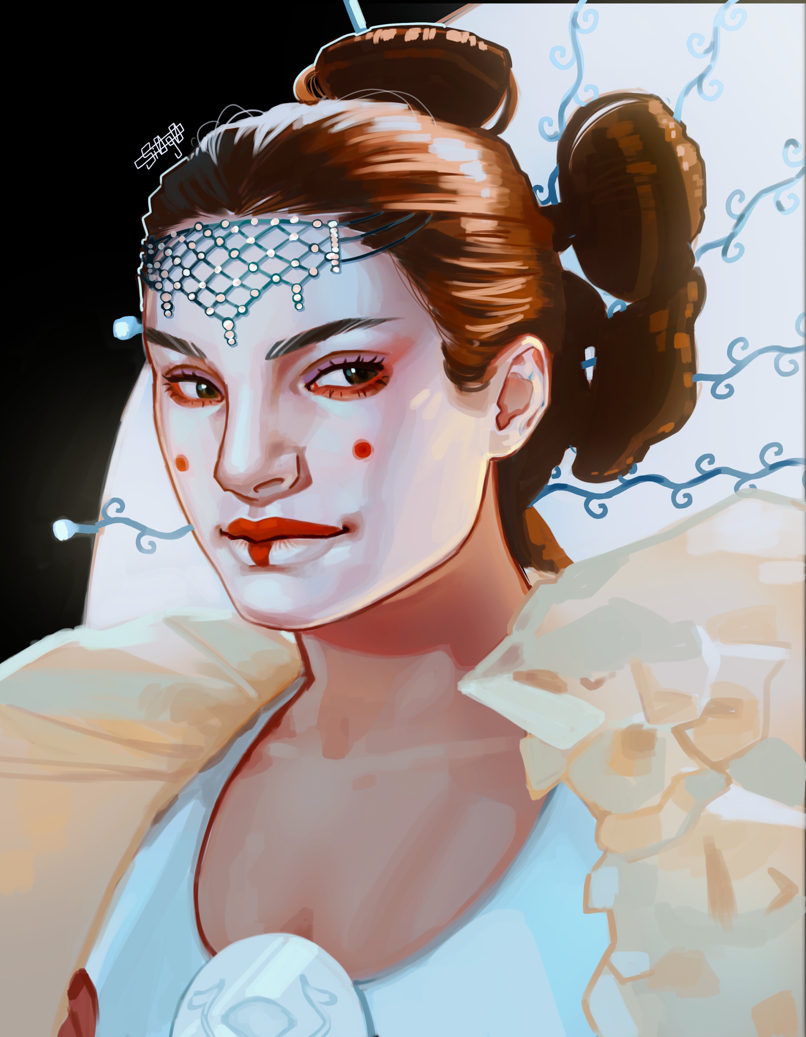 Si0g0 on Twitter "did a lil redraw of padme from the phantom menace