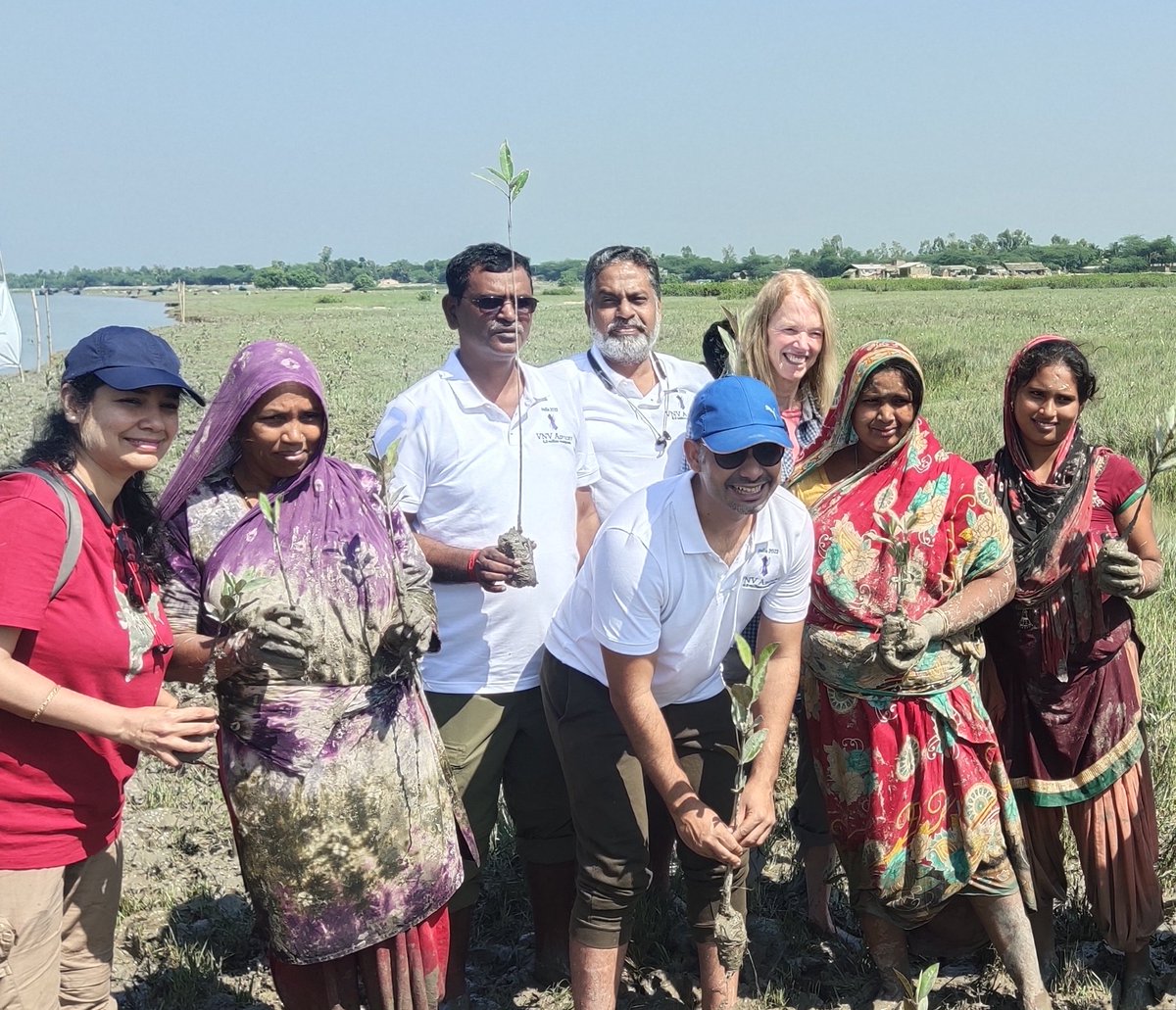 rmsgi's tweet photo. With team @vnvadvisory at the culmination of the 6 million mangrove planting in the Sundarbans, West Bengal, India.

Grateful for the opportunity https://t.co/aOTCxD68Fc