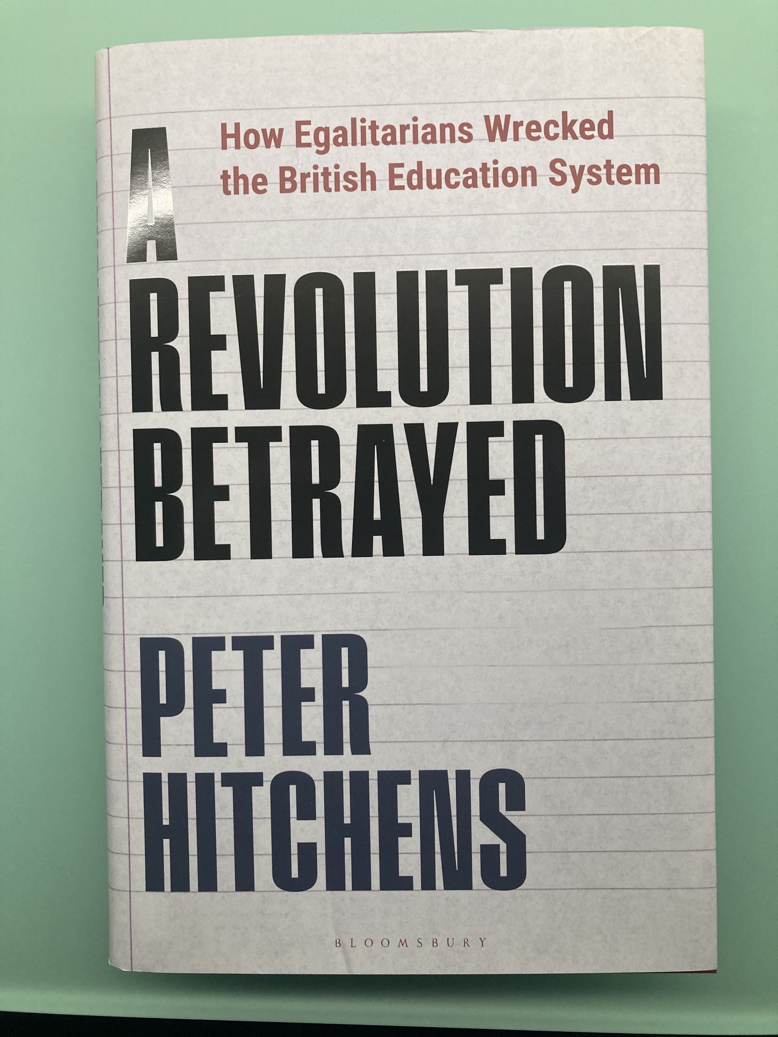 Peter Hitchens on Twitter "Out this coming Thursday, my book on the