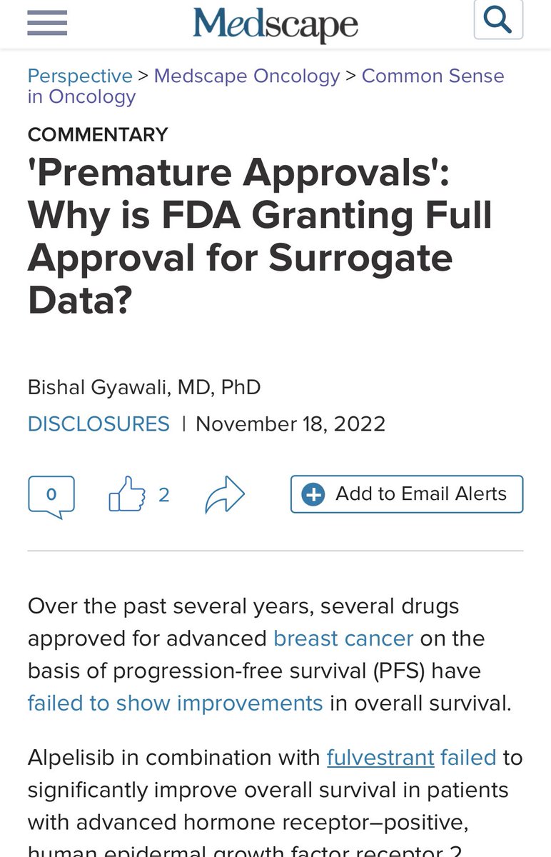 oncology_bg's tweet photo. You must have heard about Accelerated Approval and Regular Approval. Now introducing “Premature Regular Approval”.  My latest in @Medscape on why bypassing accelerated approval pathway is a net harm. https://t.co/svqYH4zdl2 https://t.co/VEZ1v6jy79