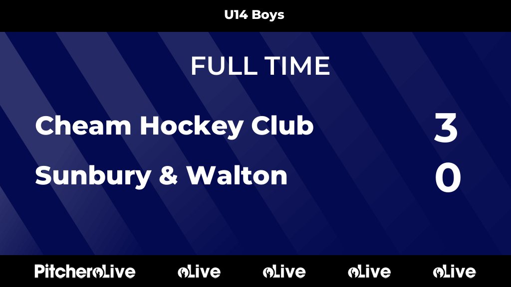 CheamHC's tweet image. FULL TIME: Cheam Hockey Club 3 - 0 Sunbury &amp;amp; Walton
#CHESUN #Pitchero
cheamhockeyclub.co.uk/teams/152176/m…