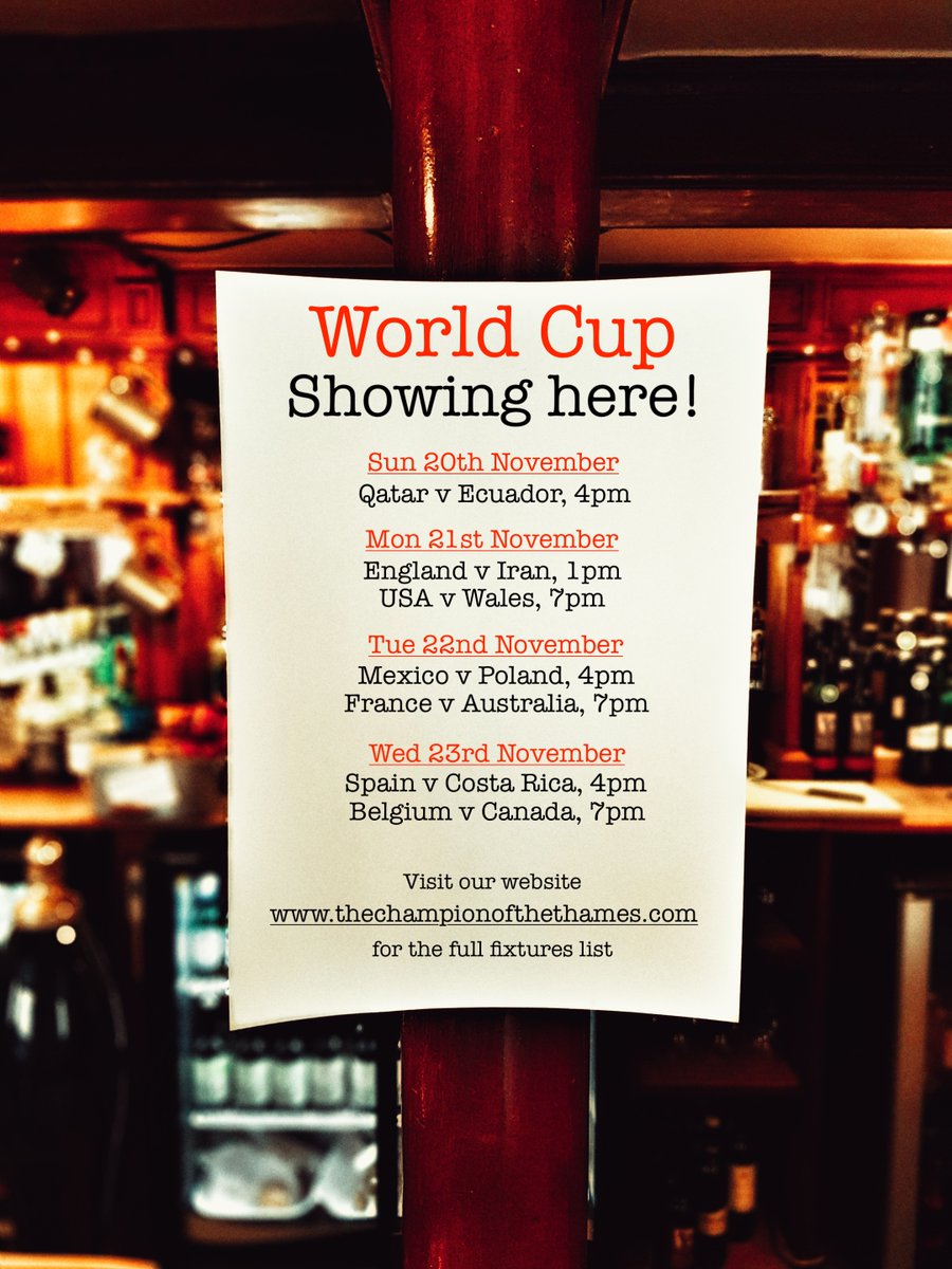 We're opening early at 12pm Monday for the #England football match! Visit our website for upcoming fixtures. #Cambridge #cambridgeuniversity #sport #pub #Iran #football #realales #worldcup #livesport #fifa