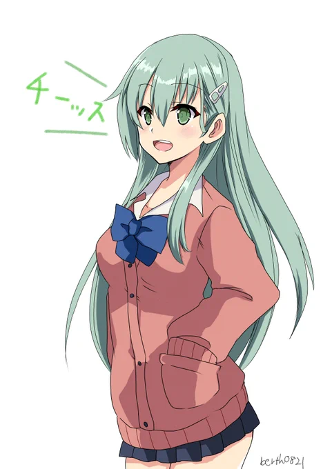 JK鈴谷#艦これ版深夜の真剣お絵描き60分一本勝負#艦これ版真剣お絵描き60分一本勝負_20221120#鈴谷生誕祭2022 