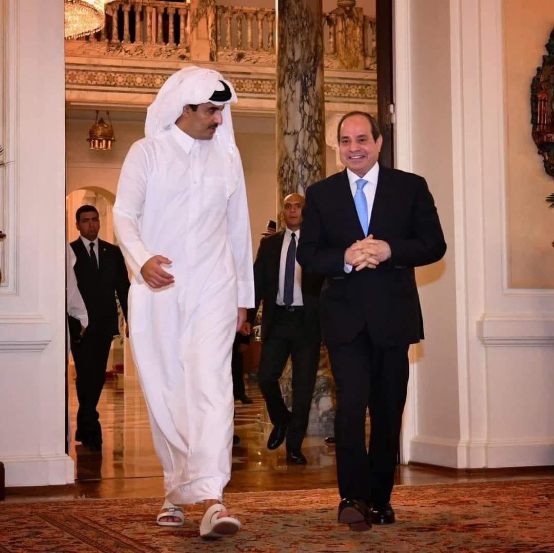 سيادة الرئيس عبد الفتاح السيسي يصل الي الدوحة لحضور حفل افتتاح كأس العالم قطر 2022♥️🏆