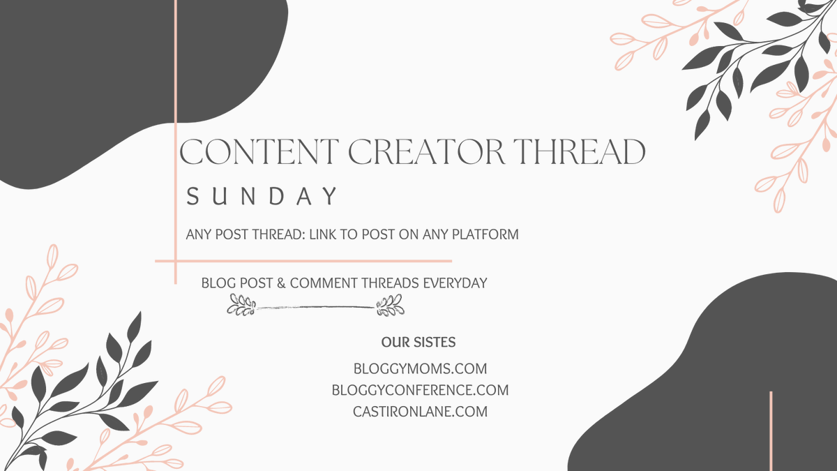 herfaveshopping's tweet photo. ☀️ Morning Content Creator Thread

Sunday: Any Post!

Daily:  Blog Post Thread 

💬 Comment your post link. 

📣 Re-Tweet this 

🌟Don't forget to check out a blog linked below and follow each other. 🌟

#blog #bloggers #contentcreators #influencers https://t.co/9UXmP1lALe