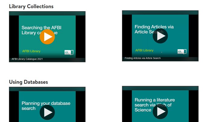 AFBILibrary's tweet photo. Check out our short online tutorials for Searching Library collections, Using Databases, and Using EndNote.
Find them under Training and Support on the library homepage: https://t.co/uuAf7F4H2Z
#yourafbilibrary #afbiresearch
@AFBI_NI https://t.co/DeN1mAaqjW