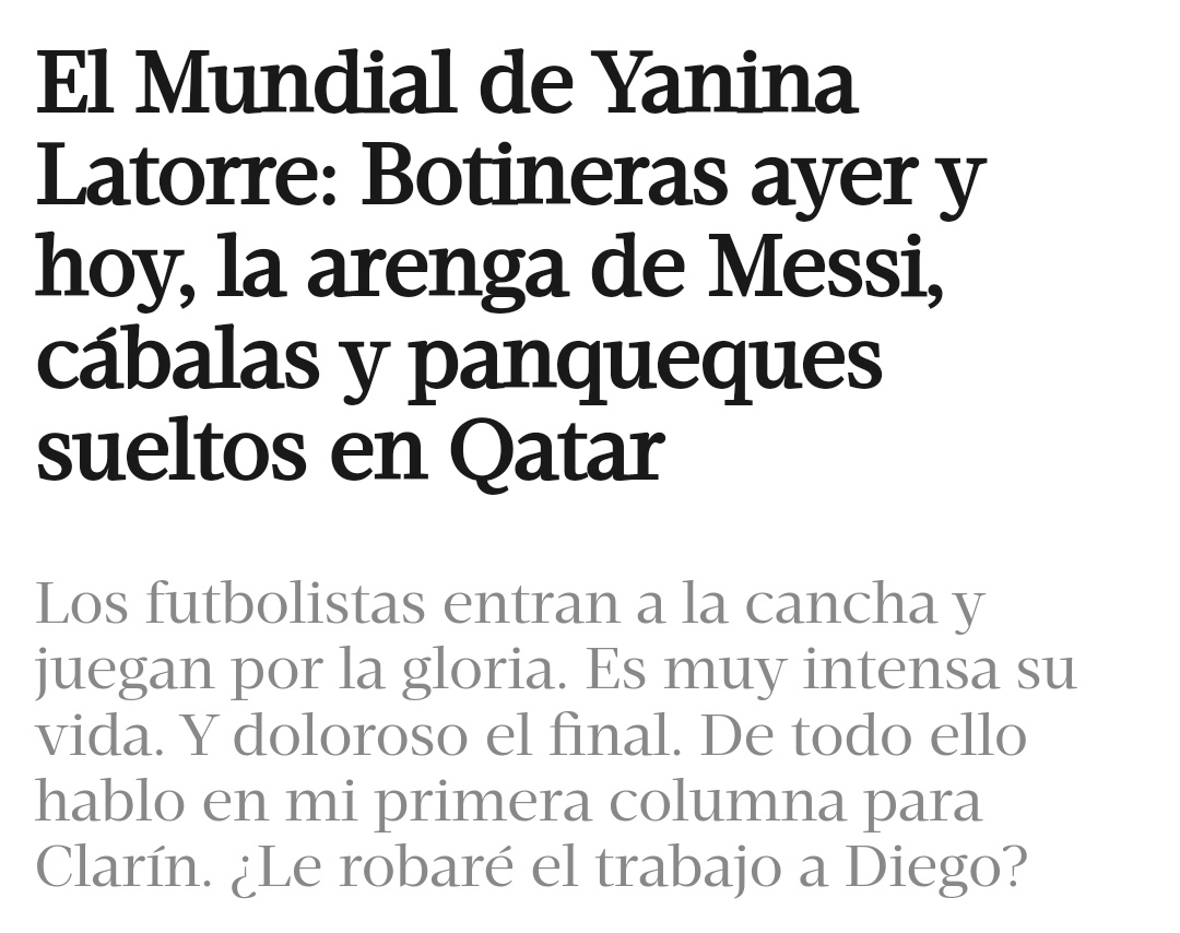 AMOOOOR salió la nota de <a href="/clarincom/">Clarín</a> de la diosa número 1 <a href="/yanilatorre/">Yanina Latorre</a> es un noton te amamos 💖