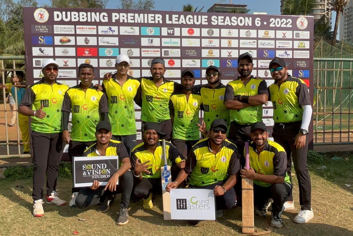 soundnvisionsts's tweet photo. Here's introducing Sound Masters Team A & B representing @SoundnVisionInd at DPL 2022 Voicing Industry -
India
Make some noise for our SVI Boys. Loads of luck boys. Play well.
.
.
#SoundmastersA #SoundMastersB #dpl2022 #soundandvisionindia #sviteam #Soundandvisionstudios https://t.co/UfR0RSJaFu