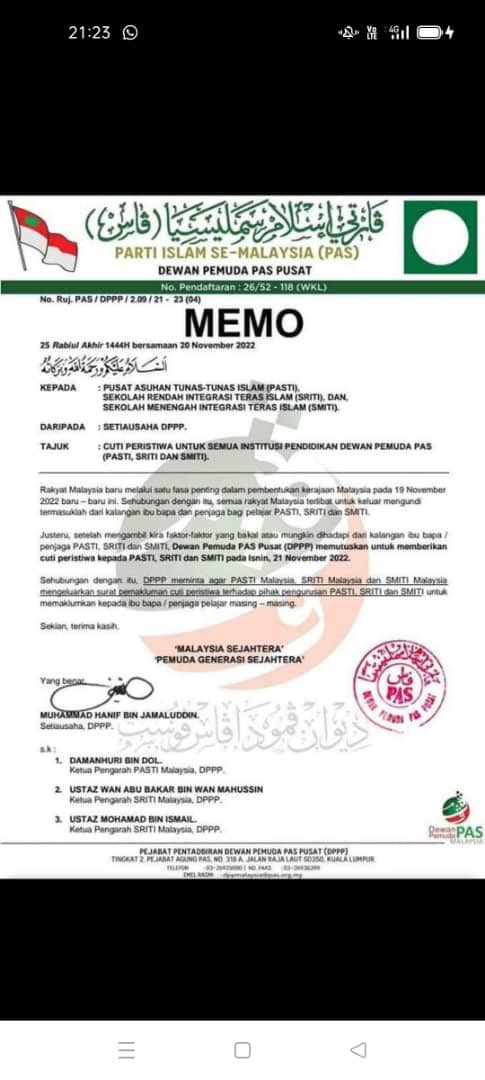 baomantao's tweet photo. Besok cuti public holiday #AnwarIbrahim #ge22 #kelantan https://t.co/HdfCFYYWlF