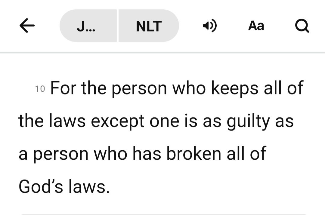 HODLINGGG's tweet photo. @farmingandJesus @Alex28072919 Amen! Repentance of sin.

What is sin? Transgression of God's law.

We must obey all of God's Commandments including the Sabbath. If we ignore just one commandment we have broken them all.

One commandment is all it takes to walk in full transgression. https://t.co/ra99VvLFDB