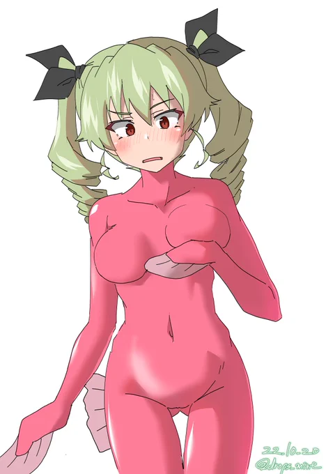 > アンチョビさんのアンコウスーツ #odaibako_drops_mint  中身を描いてあったので転用できるんだぜ 