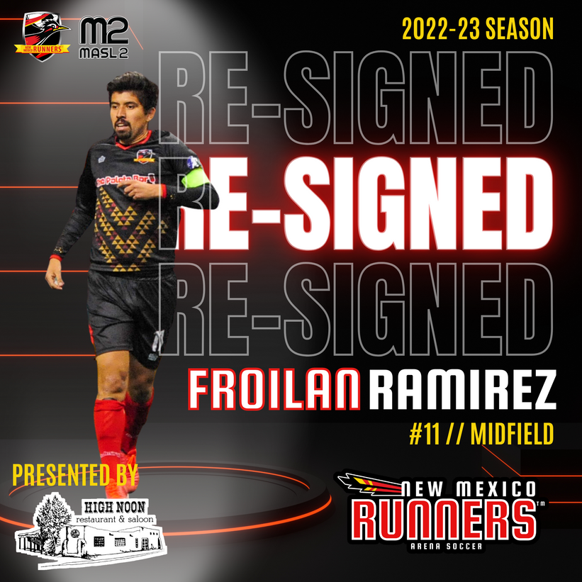 nmrunners's tweet photo. 🚨El Capitan & The Striker Are Back🚨 Ramirez & Ahmadi have re-signed for #nmrunners season 4 👨✈⚽
📰 https://t.co/G15EsjMYQb
Presented by @HighNoonABQ
#runasone #froilanramirez #mehrshadahmadi #nmsoccer #abq #riorancho #soccer #newmexico @RREventsCenter @M2ArenaSoccer https://t.co/0u01mFakCV