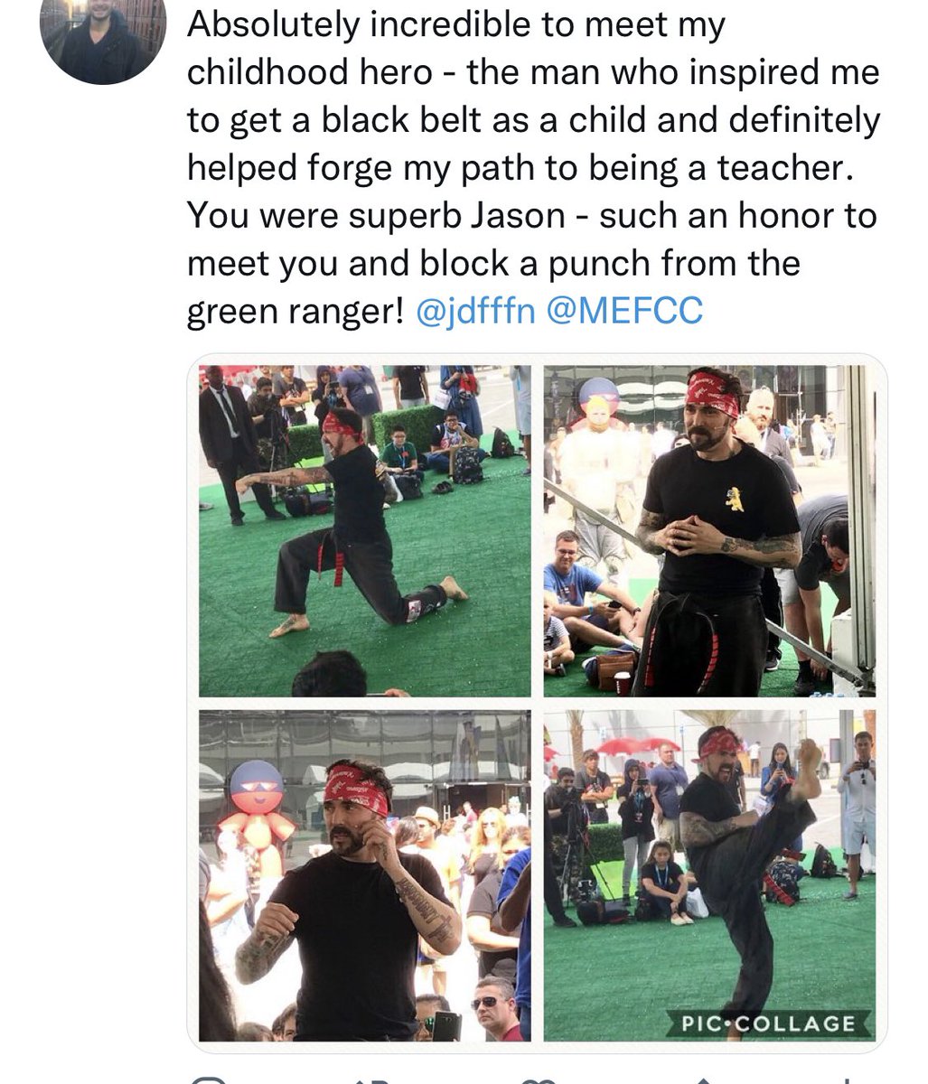 dan_miyo's tweet photo. @IGN An absolute icon. Did a karate demonstration out here at a comic con and made time to talk to every person who got involved - he had such a positive aura and was so humble. Arguably the face of so many people’s childhood and a devastating loss. #ripjdf https://t.co/qgbwlrFxVk