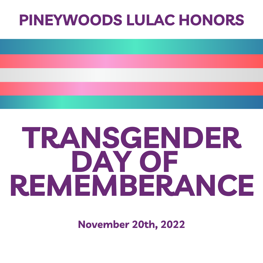sfalulac's tweet photo. Today is #transgenderdayofremembrance 

We encourage all of our members and students at SFASU to honor those who have passed and to learn how we can help make a change.  

For further readings check the links in our bio provided by our Vice President of Civil Rights Ivana Cortez https://t.co/VxZyQGmY1h