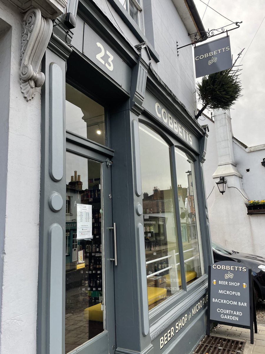 I’ve been following <a href="/CobbettsRealAle/">Cobbetts beers</a> and <a href="/BeerBlackBoard/">Cobbetts Beer Board</a> for years but can’t remember how and why (maybe thanks to <a href="/womble88/">Andrew Rigby</a> ?) then chanced on the real deal today and it’s superb. Do go there. Cheers!