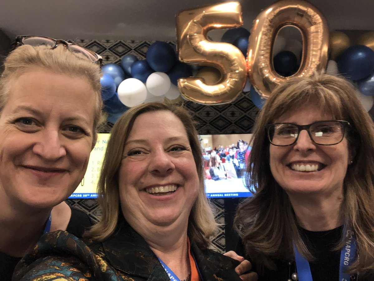 Celebrating NACRG 50 with these two amazing talented women - <a href="/NAPCRG/">NAPCRG</a> Hazel Tapp has delivered another awesome program and Richelle Koopman will rock as incoming VP #NAPCRG2022 #NAPCRG50