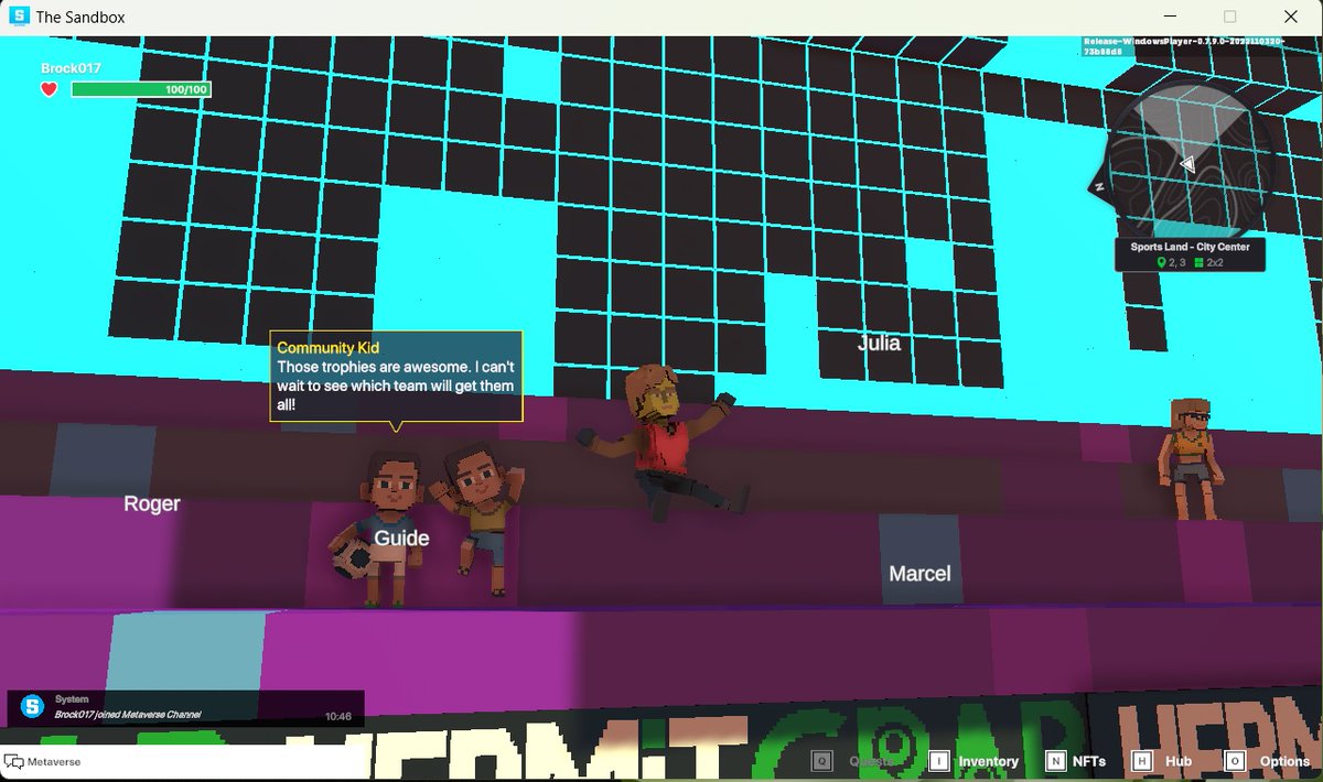 brookbrook017's tweet photo. @TheSandboxGame @hermitcrabgame Bringing my A game in Sports Land Stadium @hermitcrabgame ⚽ https://t.co/ll3FT7LiAa