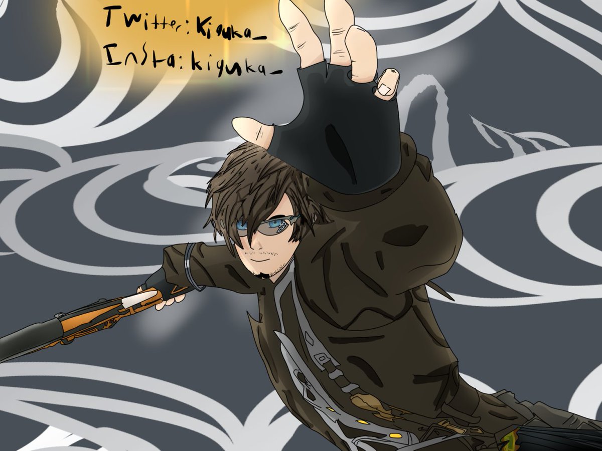 Kiguka_'s tweet photo. My friend's ff14 char I drew for him in manga style (at least pretty sure that still counts as manga style). #art #digitalart #illustration #ff14 #ff #finalfantasy14 #finalfantasy #finalfantasyXIV #ffxiv #manga https://t.co/HksnNl3DJB