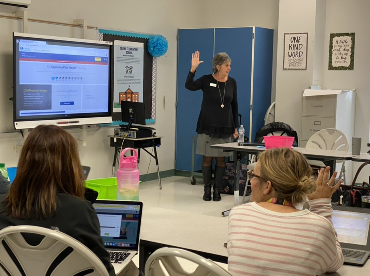 Our Capturing Kids Hearts journey continues! At SES we are always reflecting on how to be better for our students. Last week our strategist Tina Tompinks visited our school and met with PLCs. The goal was to help us refine our SEL skills!  
#SSStrong #sesckh🤩💛🖤💛