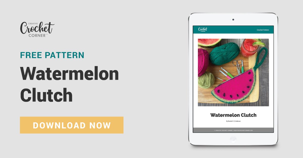 CrochetCCC's tweet image. Ready to try something new? Felt is the secret to creating this awesome and easy project! Make an adorable watermelon clutch to hold your phone, crochet tools, or anything else you need for when you’re on the go. ow.ly/RRBI50JYGna