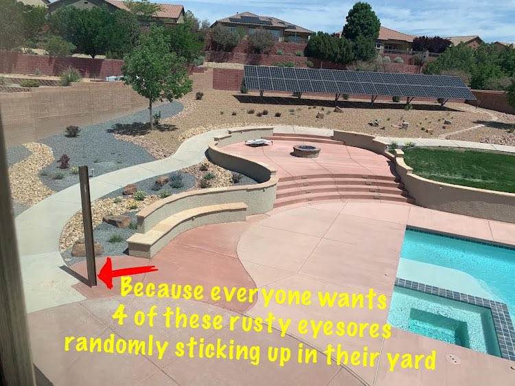 AnnSander6's tweet photo. @Torchmate Such a joke that you have the nerve to post this. You didn’t include the pictures of the two years of mess you trashed our yard with only to ultimately never finish. Your excuse that you couldn’t come because your dog ate a gingerbread house was my favorite.Karma, Nick! https://t.co/oL7jwsSJ2a