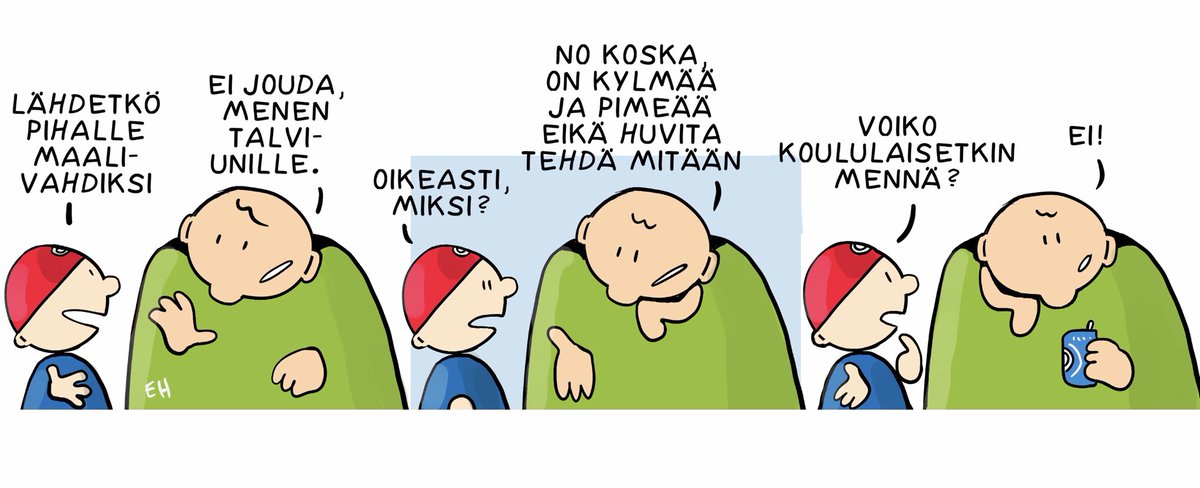 Esaholle's tweet photo. #sarjakuvasunnuntai "#Talviuni" #talventulo #marraskuu #pimeä #talvi #Winteriscoming https://t.co/UpHdQRq7EV