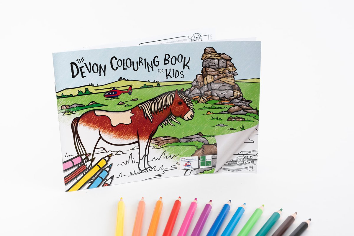 Whether you have been to Devon on your holidays, are planning a visit or live here, you’ll love our fact-filled #Devon colouring book! It's also raising money for Devon Air Ambulance Trust. Buy it here: rpst.page.link/nDdZ #Christmas2022 #Devonlife #stockingfiller