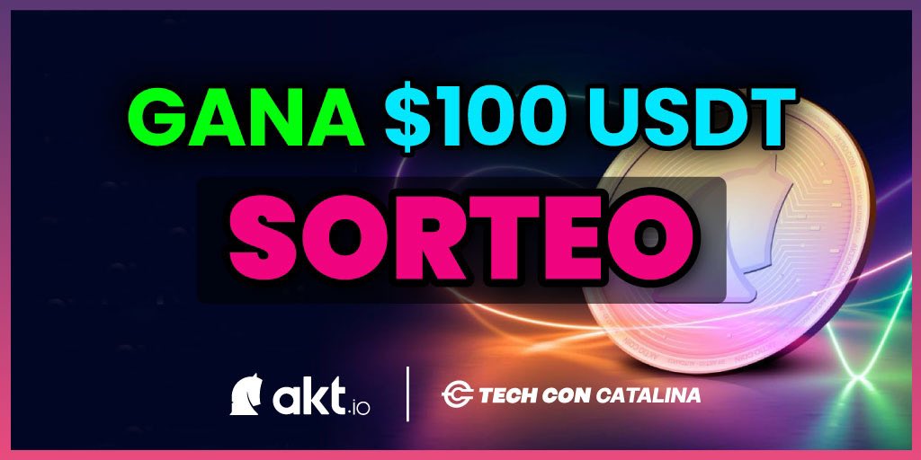 🔔 NUEVO SORTEO 🔔

💥Junto a @aktioapp sorteamos $100 USDT para un ganador. 

PASOS 👇🏻

1️⃣. Dale Like y Re-Tweet 
2️⃣. Sígueme a mi y a @aktioapp 
3️⃣. Etiqueta a 3 amigos 

Súper fácil ;) ÉXITOS 🍀