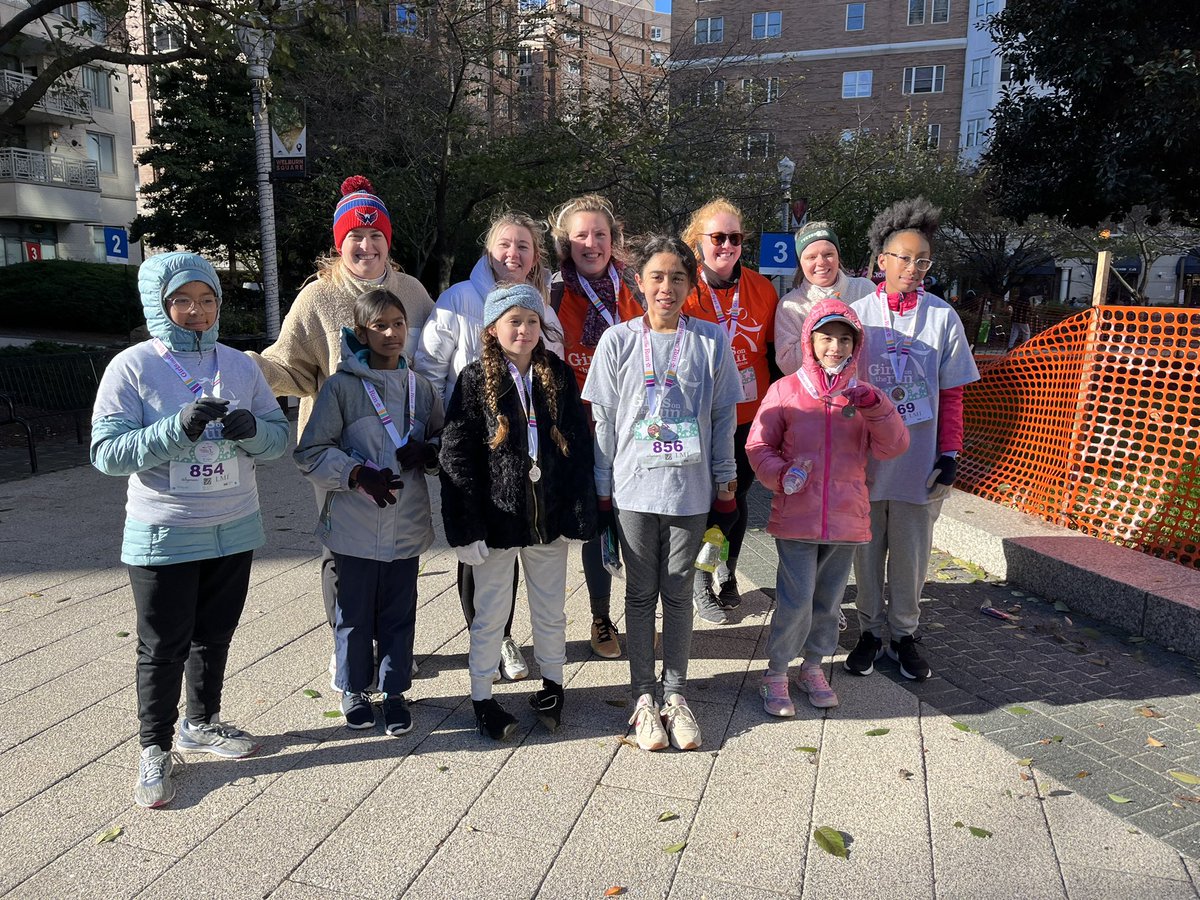 Ms_Hudgens6th's tweet photo. So many families and teachers came out to support the @HyblaValleyES GOTR team! It was a COLD but awesome day at our 5k! So proud of everything these girls accomplished this season @GOTRNOVA https://t.co/mF9lubgJk8