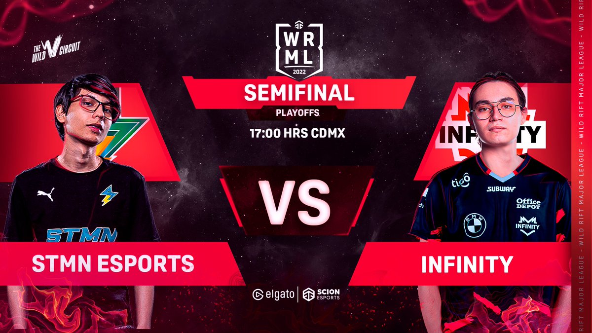 🔥¡SEGUNDO DÍA DE SEMIFINALES!🔥
El rayo del norte <a href="/STMNesports/">STMN Esports</a> ⚡️🔋se enfrenta a Infiniy para ver quién será el 2do finalista de la Major League 2022!

📺🎙️En vivo 5:00 PM por Twitch:
twitch.tv/scionesportstv

#WRML22