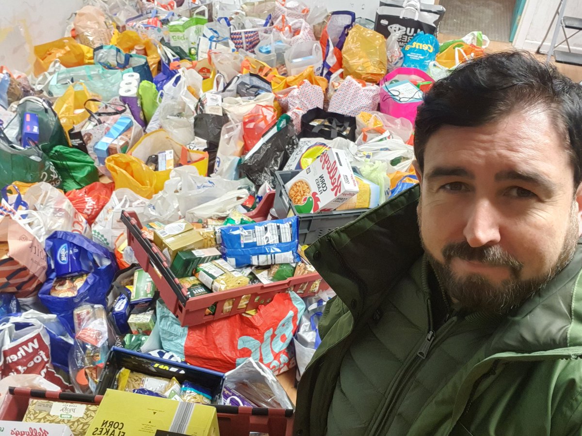 Foodstock__'s tweet photo. Working our way through donations received at our @Foodstock__ event at @mandelahall last night. 

What an absolute incredible show of solidarity from those attending for people in crisis in our communities right now. 

Thank-you

#SolidarityNotCharity
#Community 🤝 https://t.co/ZYaQZDan9M