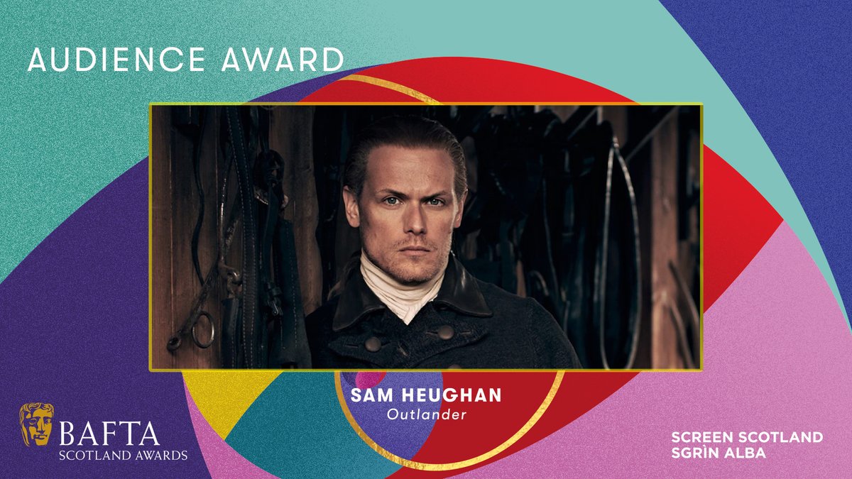 The Audience Award for your favourite #ScotOnScreen goes to none other than Sam Heughan for Outlander #BAFTAScotAwards
