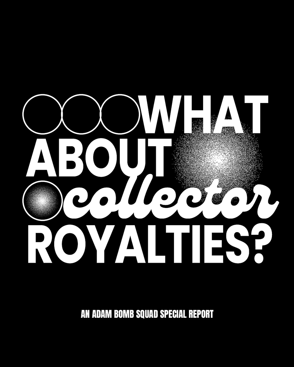 AdamBombSquad's tweet image. With ABS, we proposed an NFT brand where the consumer shares in the upside as the brand gains notoriety. However, this reward shouldn’t just stop at physical clothing. 

Introducing Collector Royalties with Badam Bomb Squad (THREAD) 💥 // bit.ly/3tNOHPY