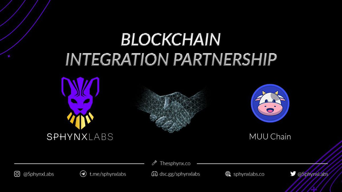 The biggest blockchains start at the bottom and <a href="/SphynxLabs/">Sphynx Labs</a> will support <a href="/MuuInuOfficial/">M</a> on its journey to greatness.

🐮 Buy MUU now using the Sphynx Defi App x.com/MuuInuOfficial…

🐮 Bridge to the mainnet from thesphynx.co/bridge/56

#MuuChain #SphynxLabs #Crypto #bscgem