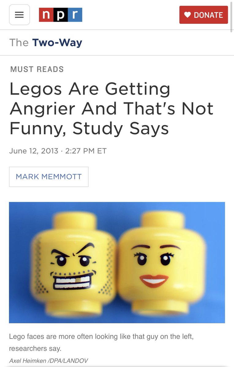 CrazyLegoMoment's tweet photo. Minifigures are getting angrier (2013) https://t.co/R2H9dyvRUq
