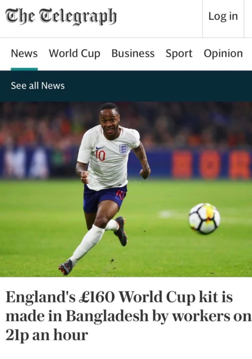 DrUmarAlQadri's tweet photo. Will we see the same level of passion for the Bangladeshi workers in awful sweatshops that produced the #England kit as we did for the @BBCNews coverage of migrant workers in #Qatar?
#FIFAWorldCup #FIFAWorldCup2022 #SelectiveCompassion #DualStandards https://t.co/gPceb5j1LJ