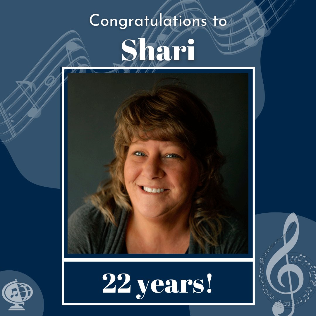 MusicCelebrate's tweet photo. Congratulations to Shari on her 22nd anniversary with MCI!
Click the link for details some of Shari's favorite events! https://t.co/Mb8OQie1If
#MusicCanChangeTheWorld #ConcertToursWithIntegrity https://t.co/WKcr2XNso6