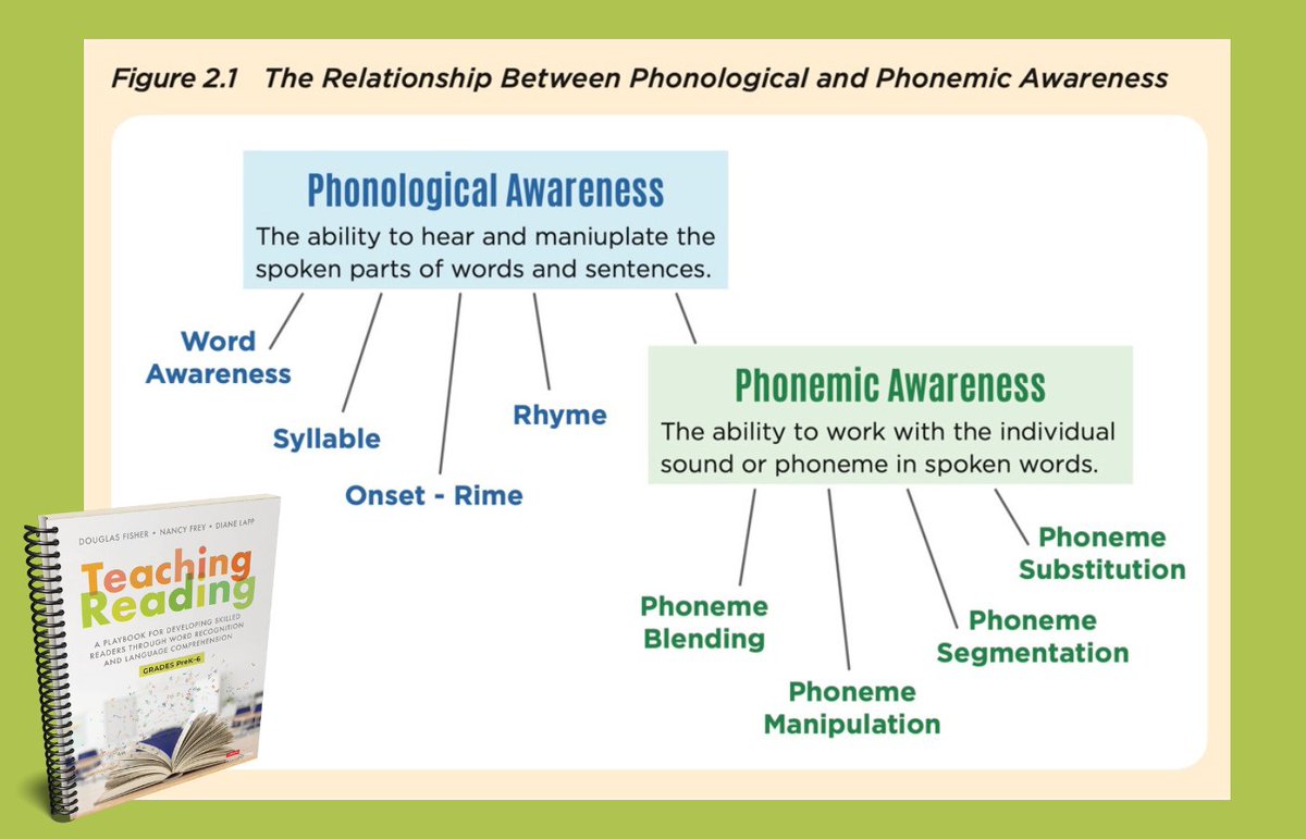 DFISHERSDSU's tweet photo. Phonemic awareness is one of the best early predictors of the success a student will have in learning to read.

Explore more on both phonological awareness and phonemic awareness in our newest book, Teaching Reading. 

#TeachingReading #PhonologicalAwareness #PhonemicAwareness https://t.co/s12Y7P1dt9